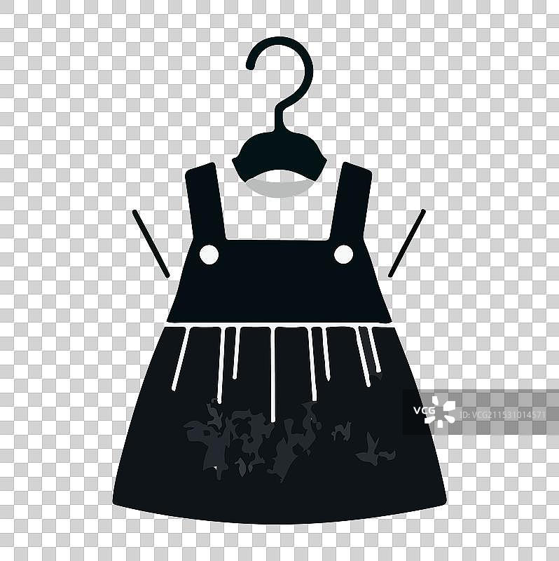 婴儿裙子轮廓图片素材