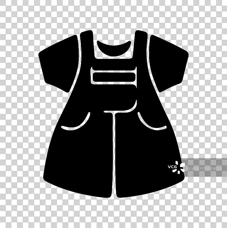 婴儿裙子轮廓图片素材