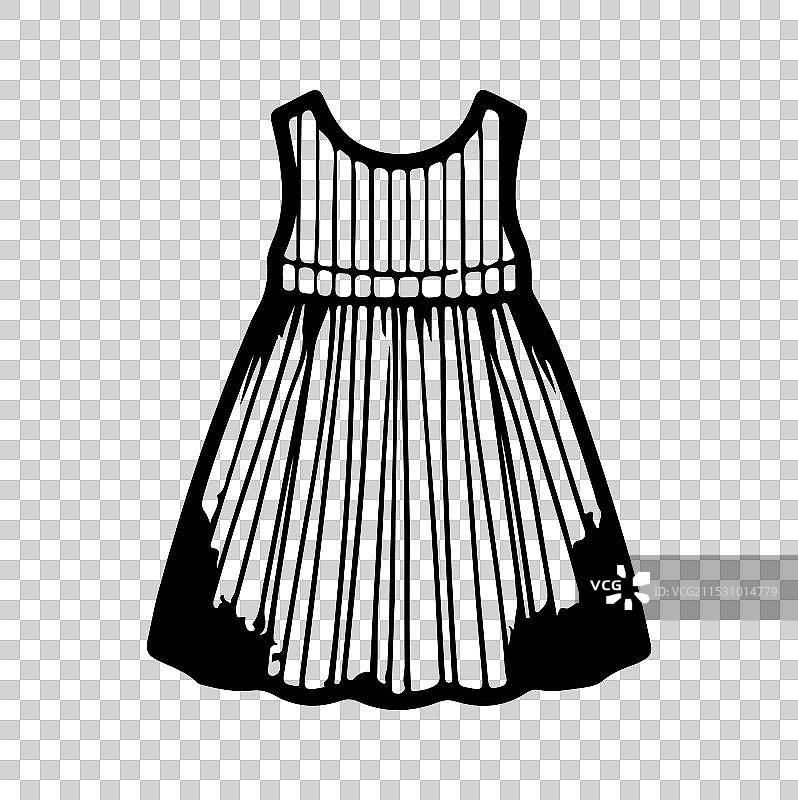 婴儿裙子轮廓图片素材