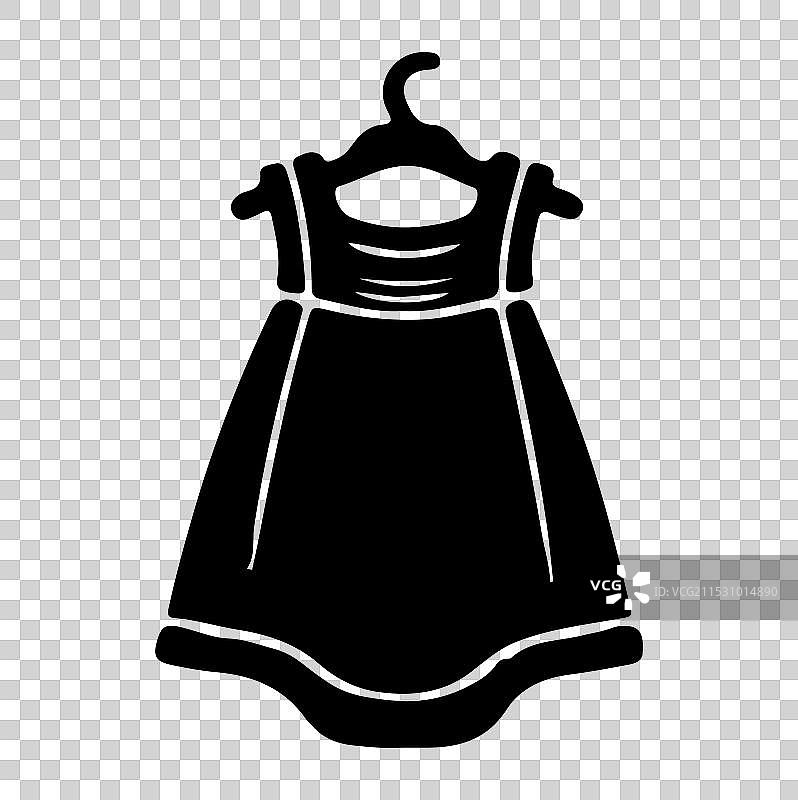 婴儿裙子轮廓图片素材