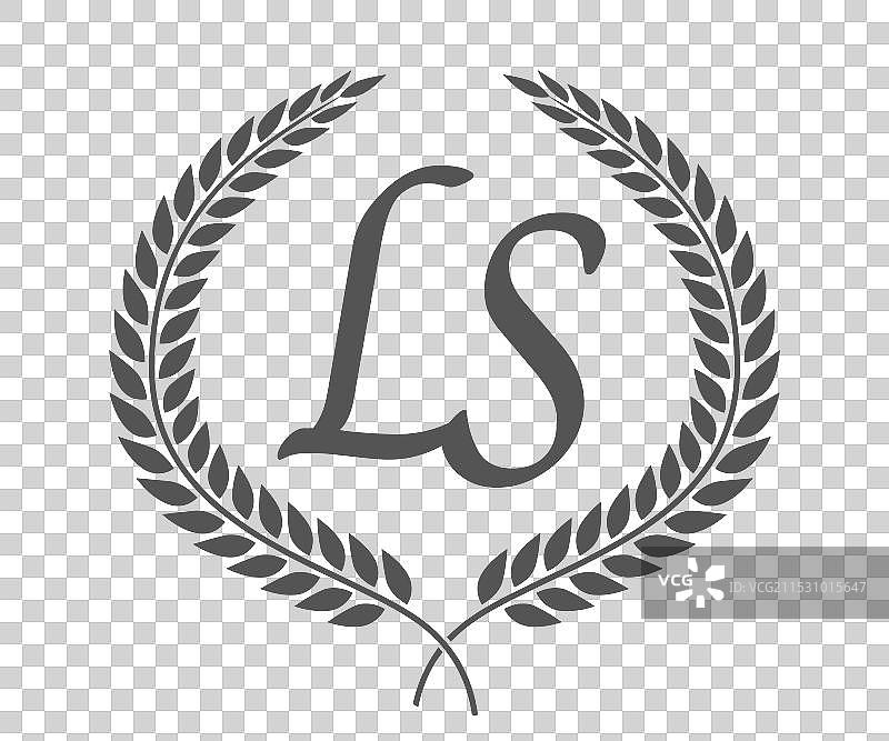 字母L和S的单字母组合标志设计图片素材