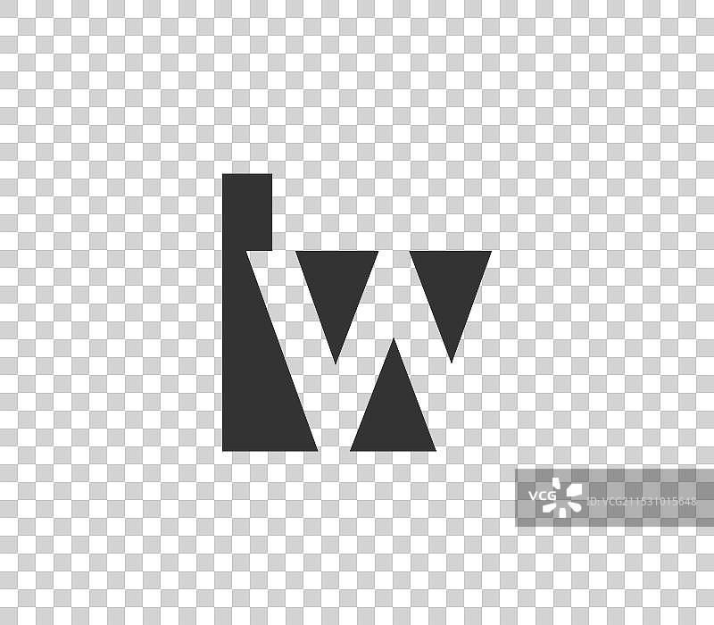 现代创意几何字母组合图片素材