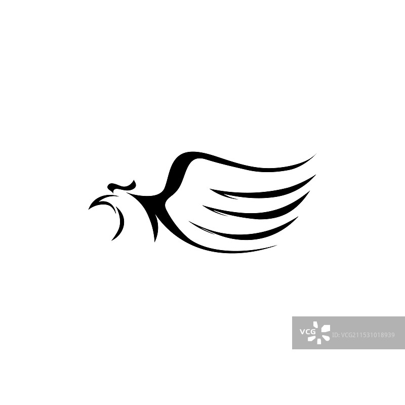 猎鹰翅膀标志图片素材