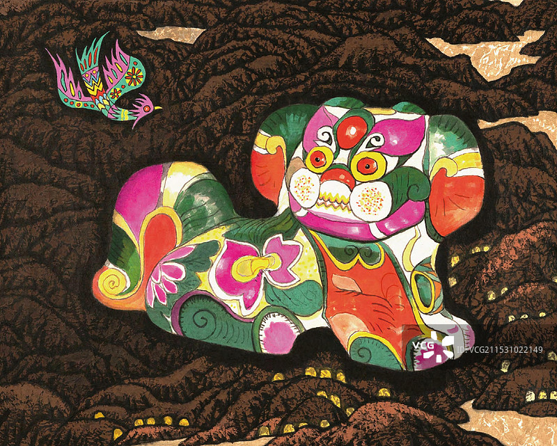 《贫瘠的沃土》纸本彩墨图片素材