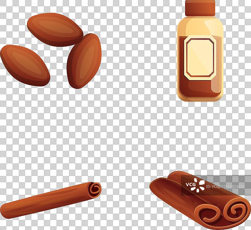 香料图标集 卡通香气四溢图片素材