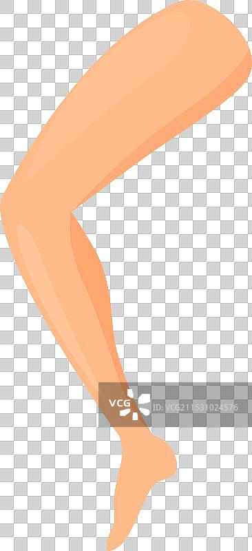 女性腿部手术图标卡通人物图片素材