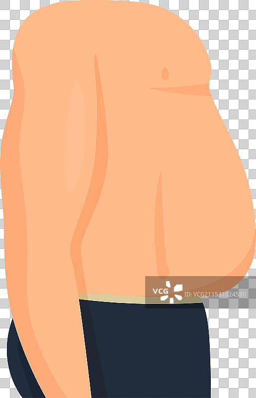 腹部抽脂图标卡通健身护理图片素材