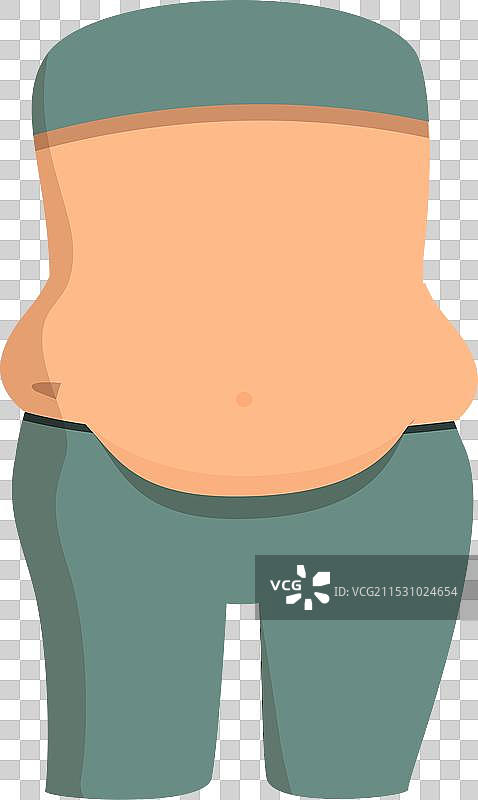 肥胖问题图标卡通胖子问题图片素材