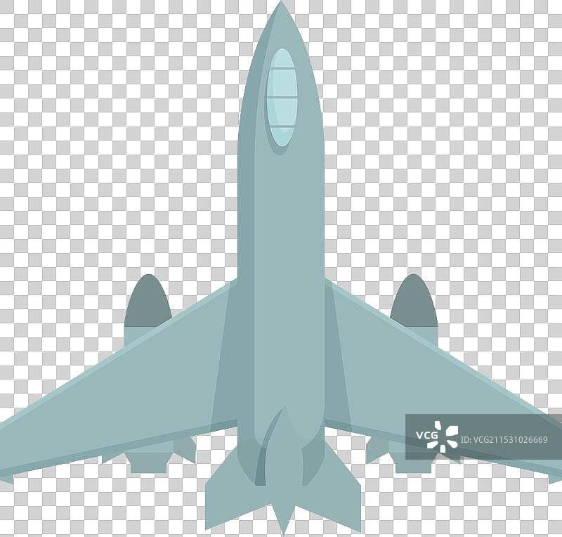 卡通城市中的核武器飞机图标图片素材