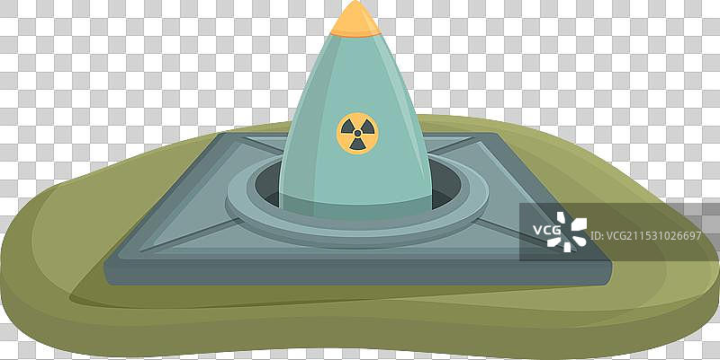地下核武器图标卡通图案图片素材