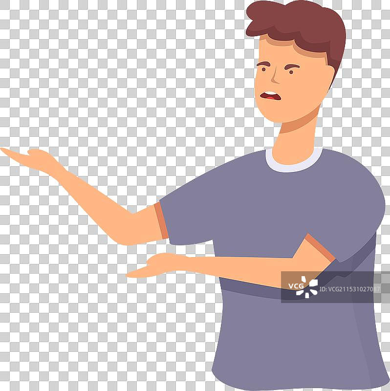 愤怒争论图标卡通生气问题图片素材