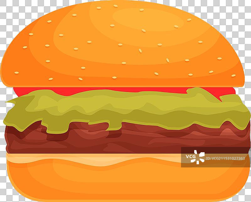 卡通双层奶酪美食图标图片素材