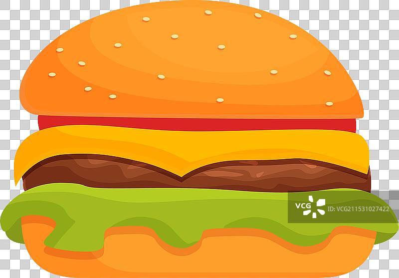 汉堡、叶子、图标、卡通、火腿、发射图片素材