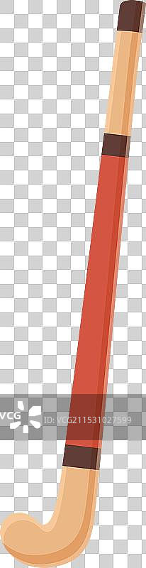 卡通碳纤维草地曲棍球棒图标图片素材