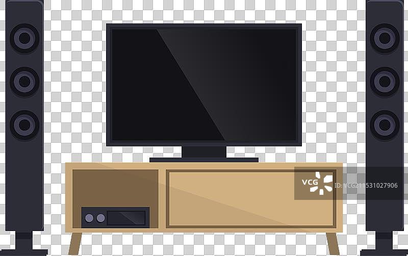 家庭影院电脑图标卡通声音图片素材