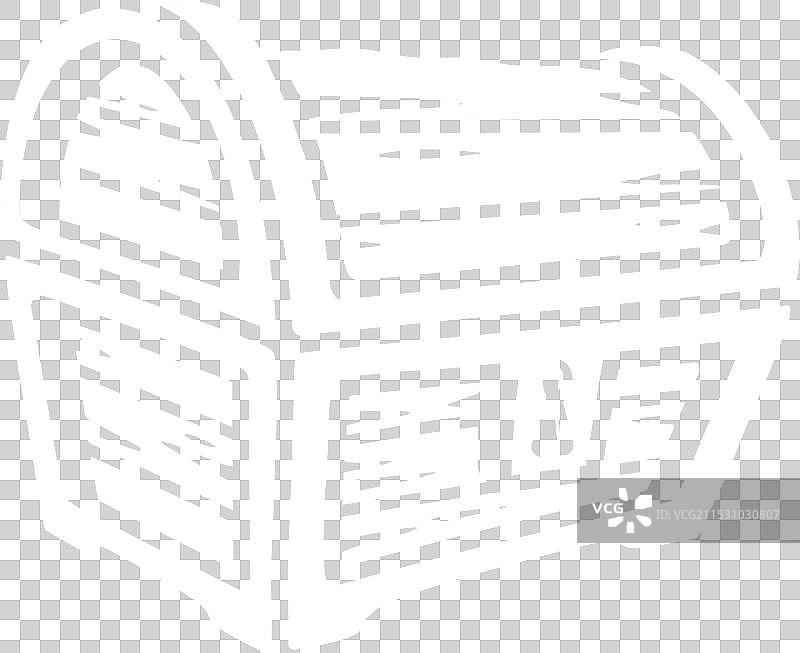 复古风格的单色宝箱标签图片素材