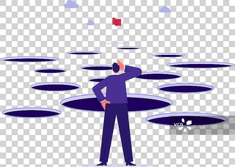 规划与障碍规避概念图片素材