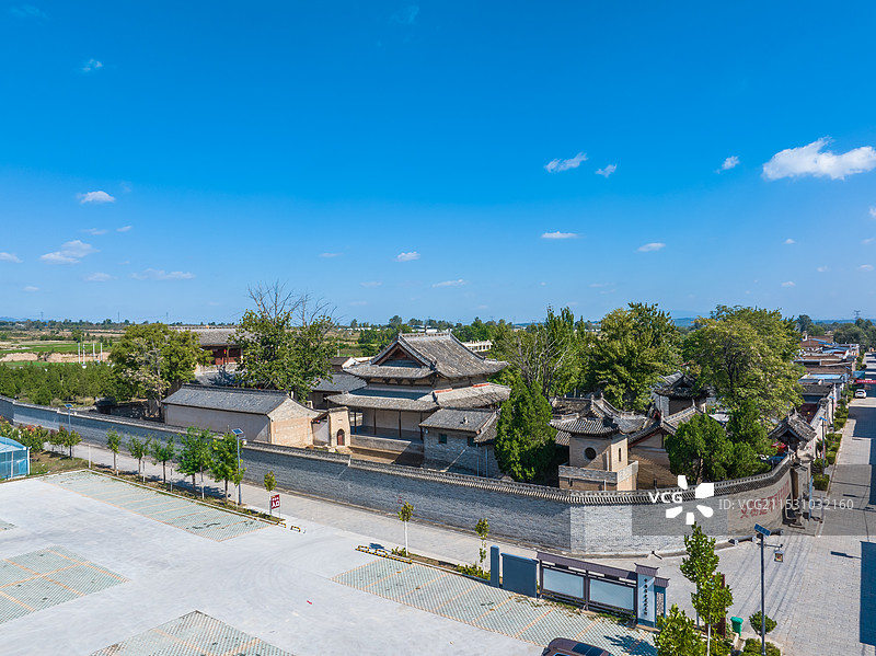 航拍山西省运城市新绛县福胜寺图片素材