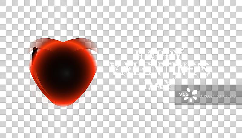 现代背景下的心形图案，祝您情人节快乐图片素材