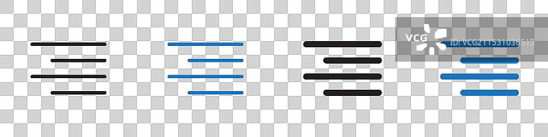 对齐图标集轮廓图片素材
