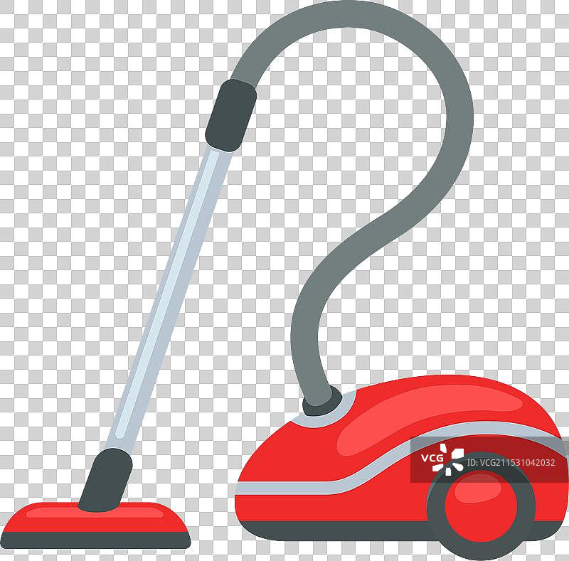 白色背景上的吸尘器图片素材