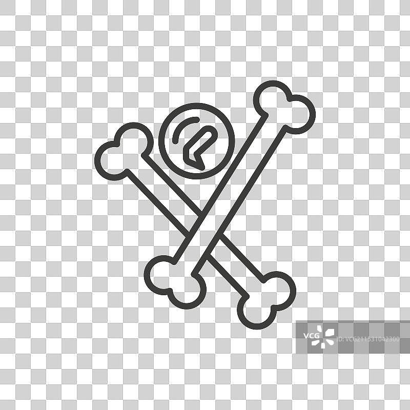 多发性骨髓瘤线条图标，背景为白色图片素材