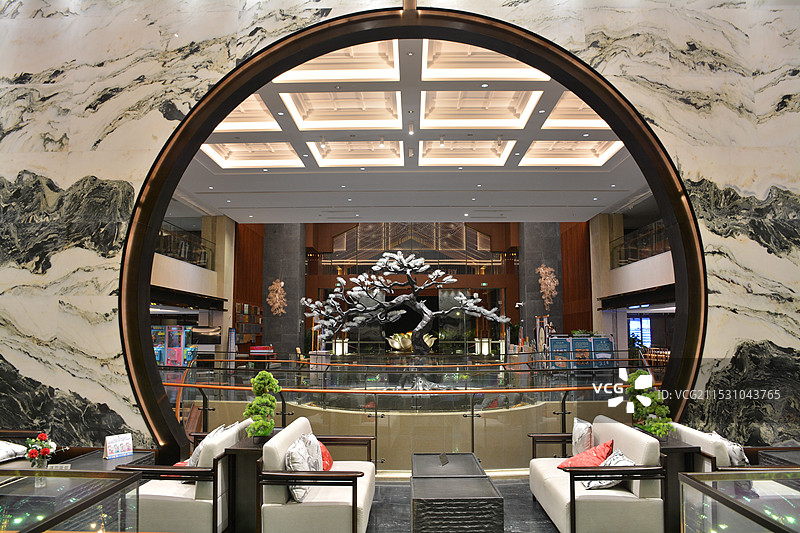 金水台温泉酒店大堂装饰图片素材