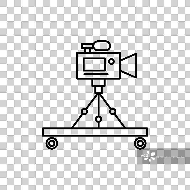 摄像机吊臂图标图片素材