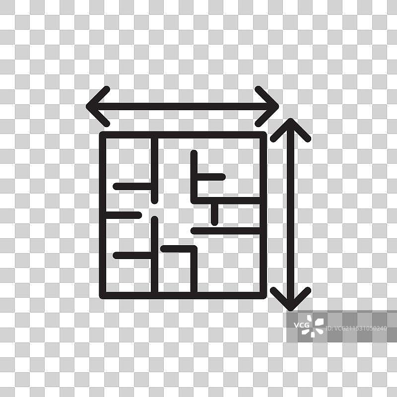 房屋平面图图标图片素材