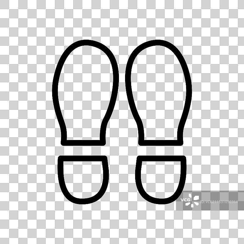 鞋底印记图标图片素材