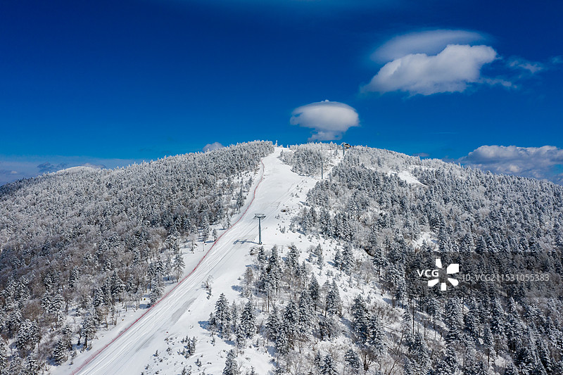 吉林北大湖滑雪场北大壶滑雪场图片素材