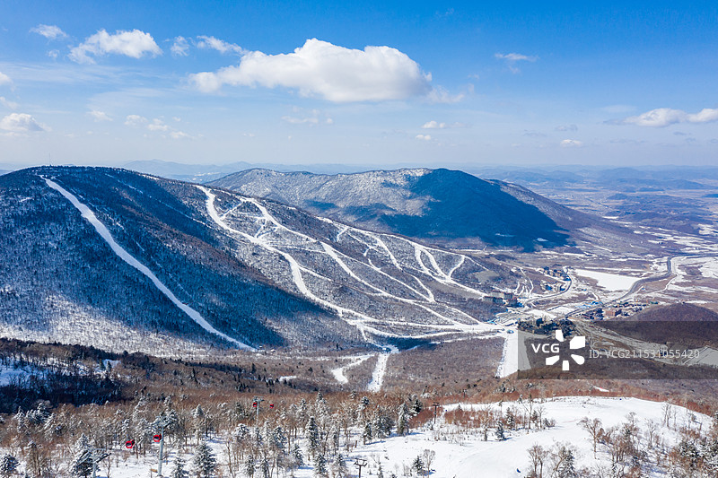吉林北大湖滑雪场北大壶滑雪场图片素材