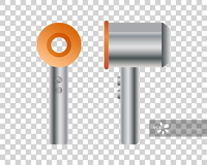 真实的发型师沙龙用吹风机图片素材