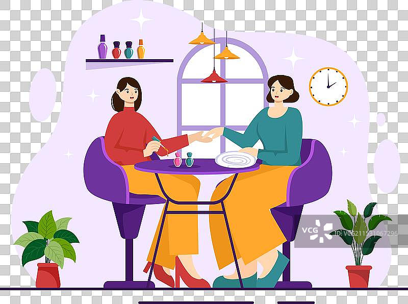 美甲沙龙，提供美甲服务或图片素材