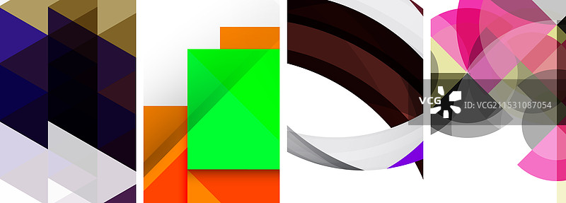 流畅的几何抽象背景由...组成图片素材