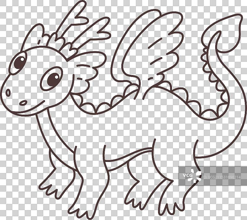 可爱的卡通龙图片素材