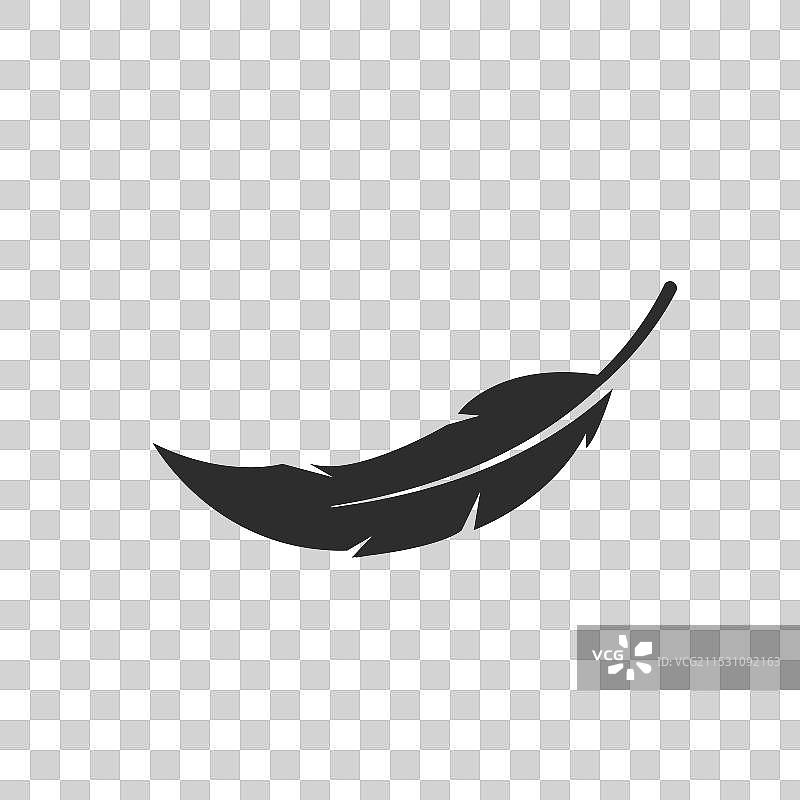 羽毛图标设计元素图片素材