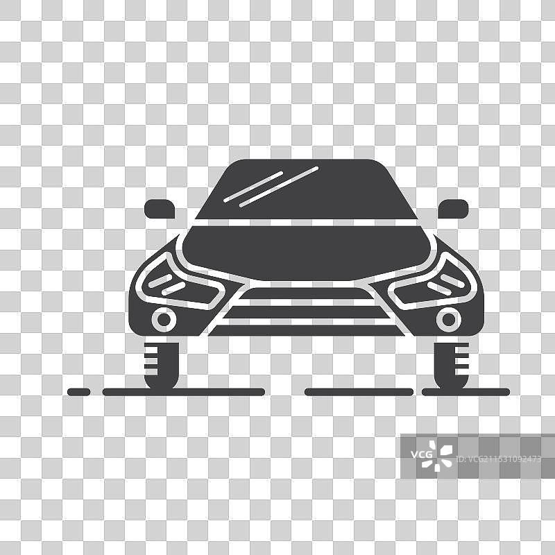 黑色SUV汽车图标设计模板图片素材