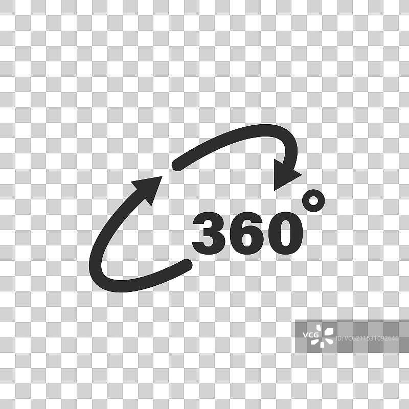360度旋转角度图标概念设计图片素材