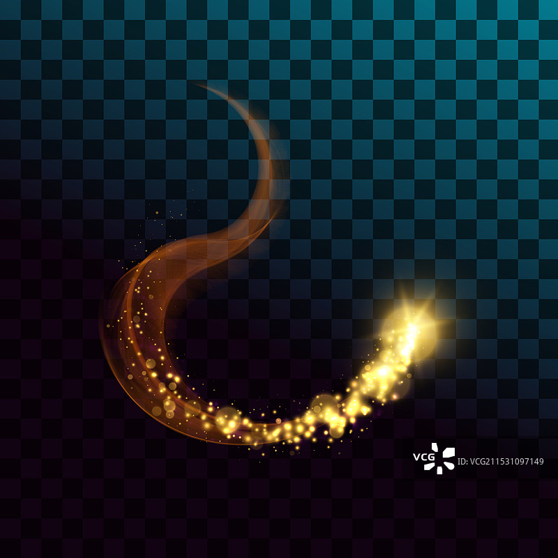 金色闪闪的星尘灯光图片素材