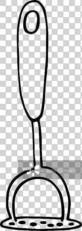 土豆推手涂鸦风格图片素材