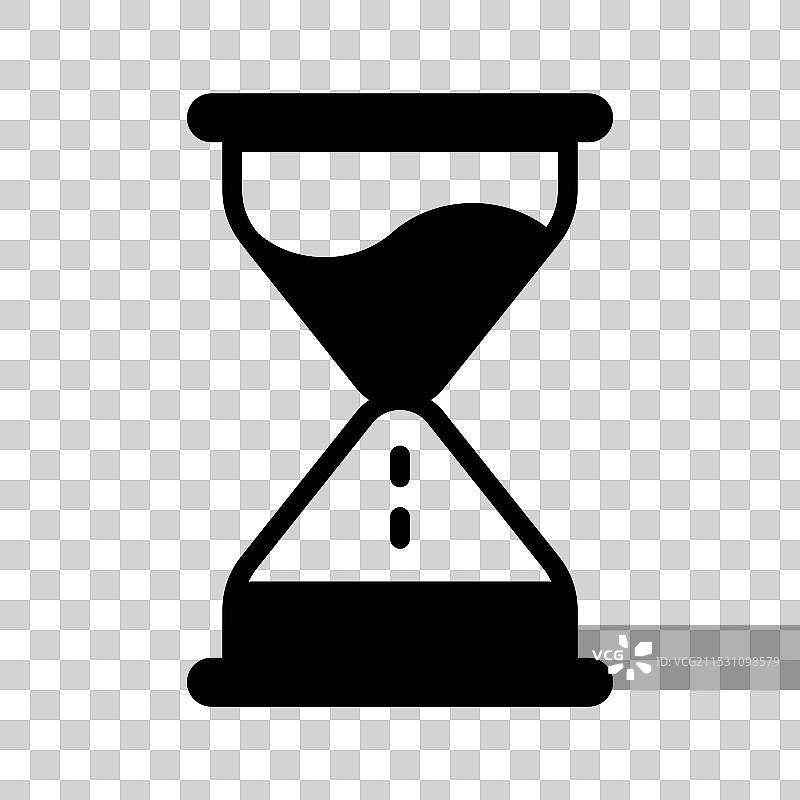 一个时尚风格的可编辑沙漏准备好使用图片素材