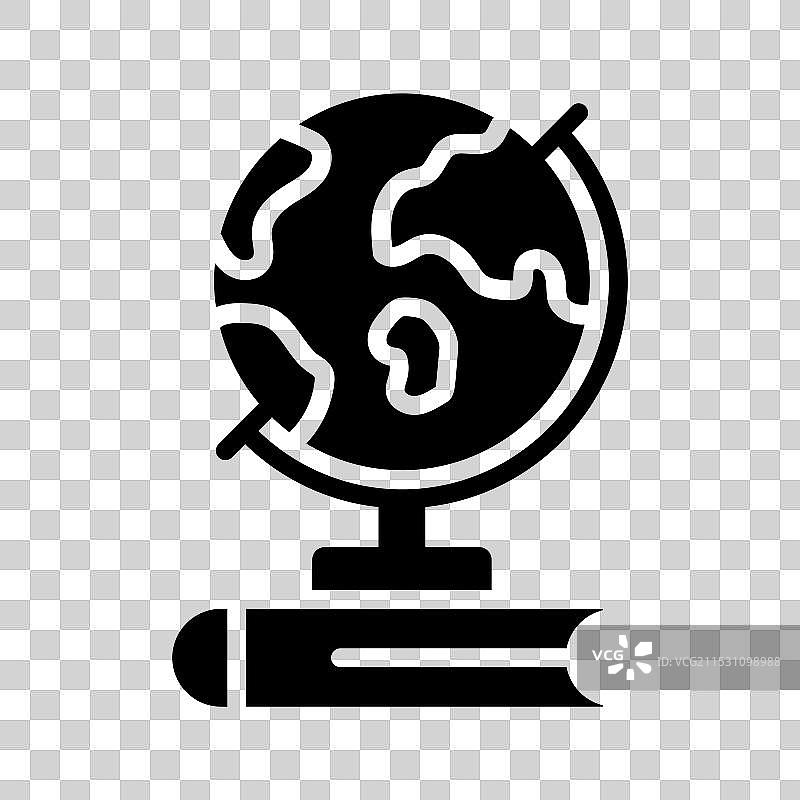 创意设计的桌面地球仪图标概念图片素材