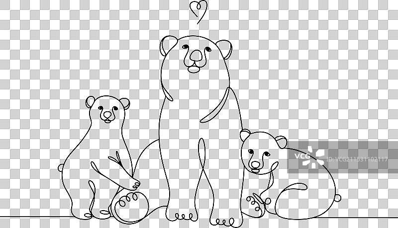 北极熊幼崽图片素材