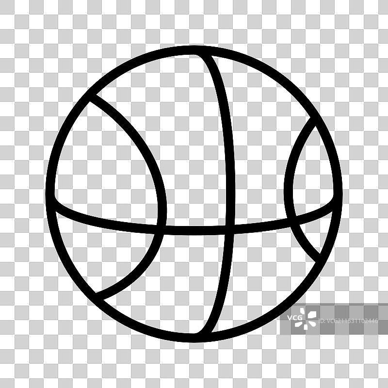 检查这个美丽的可编辑篮球图标图片素材