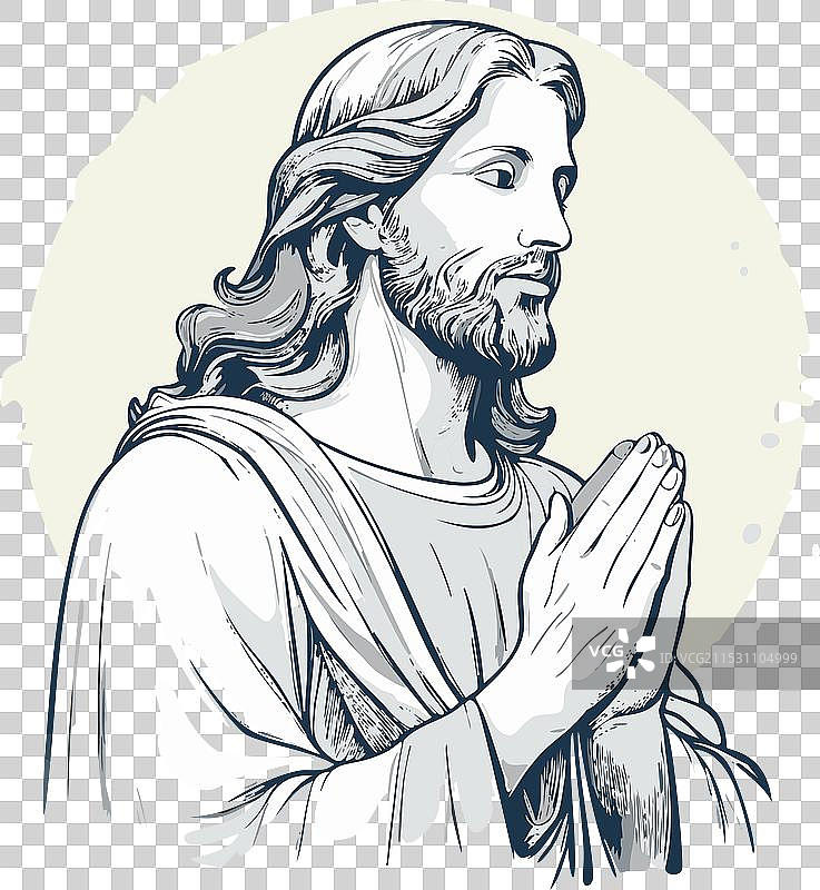 耶稣基督的肖像图片素材