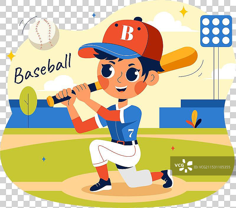 一个穿着制服的儿童棒球运动员正在投球图片素材