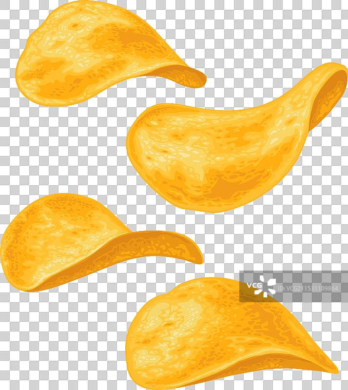 逼真的薯片颜色图片素材