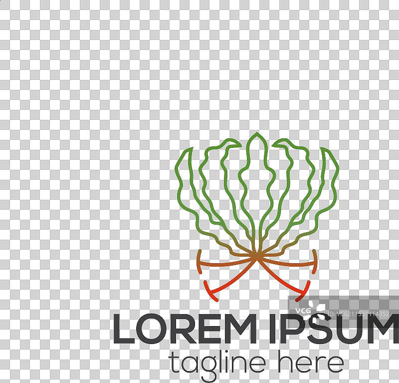 火焰百合花标志图片素材