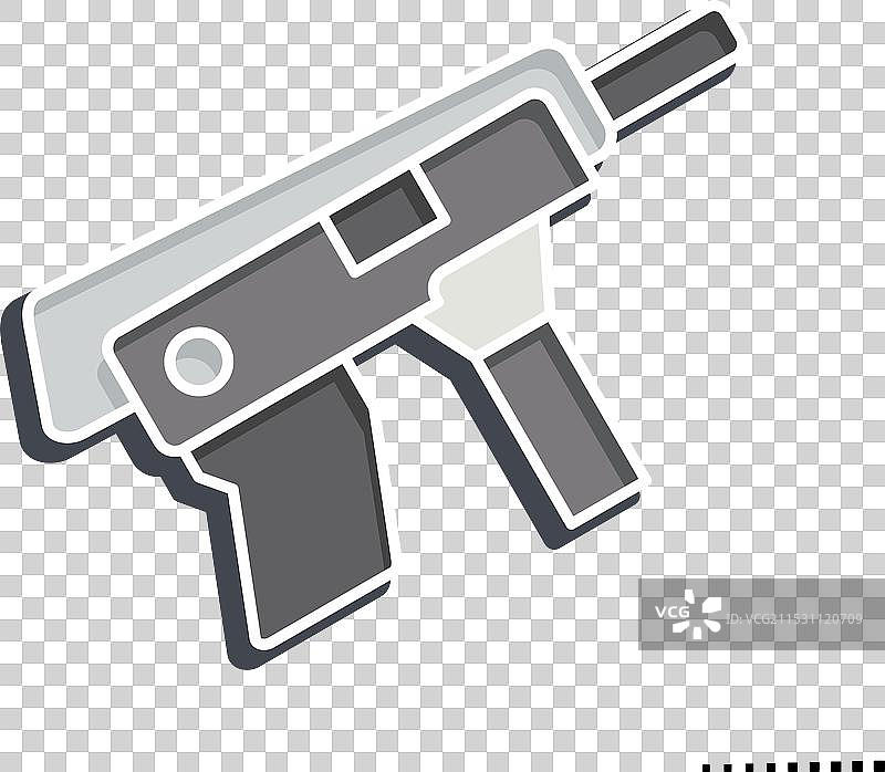 与武器相关的冲锋枪图标图片素材